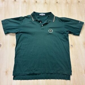 Vintage 1992 90s Izod Club Polo Mens Large Green US Womens Open Oakmont Shirt